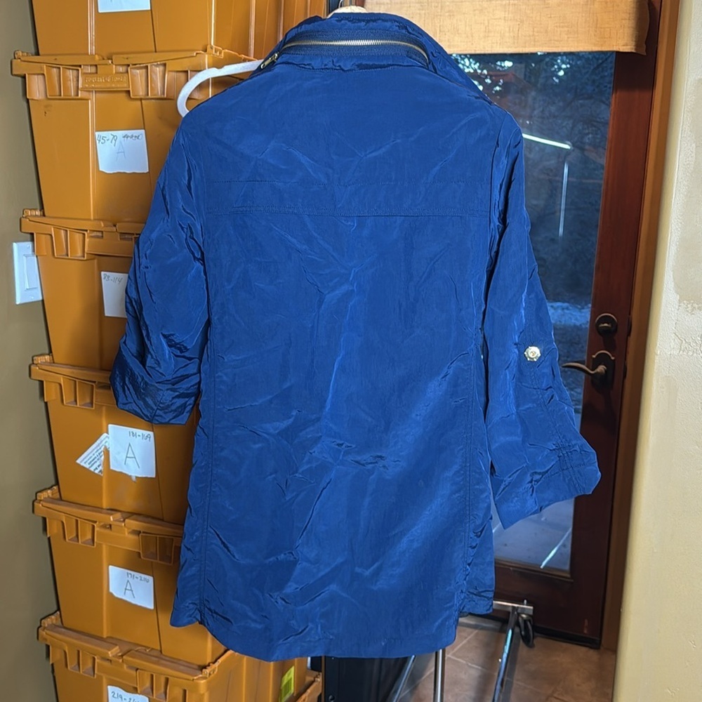 Anthro Millard Fillmore MF-13 Anorak Jacket Navy Hooded Utility Coat Size XS - Picture 11 of 16
